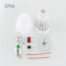 shenzhen e27 18w aluminum plastic housing led bulb spare skd ckd parts